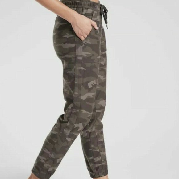 Athleta Camo Jogger Pants - Green and Brown - Picture 2 of 7